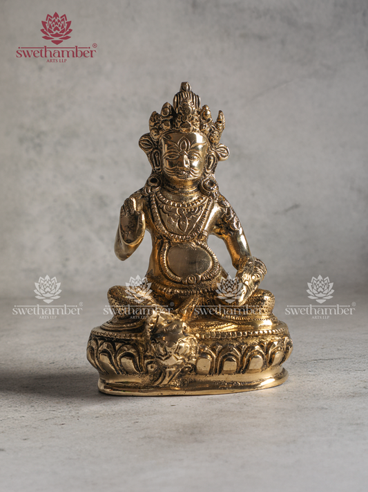 Antique Finish Brass Kuber Idol – Vastu & Prosperity