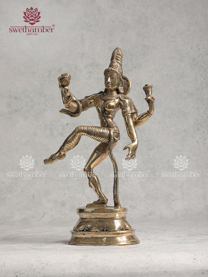 Brass Antique Ardhanarishvara Idol