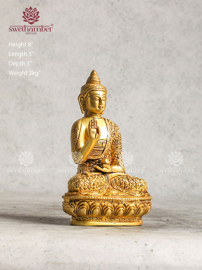 Brass Gautam Buddha idol