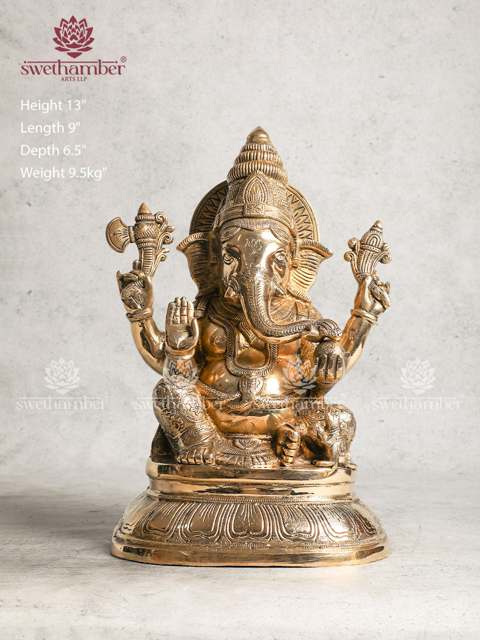 BRASS GANPATHI STATUE