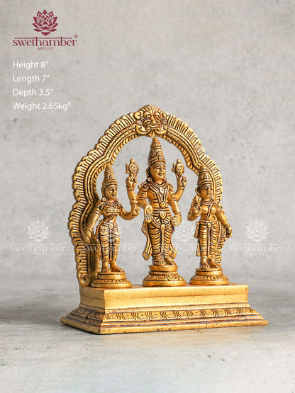 Balaji And Padmavathi Brass Idol Set