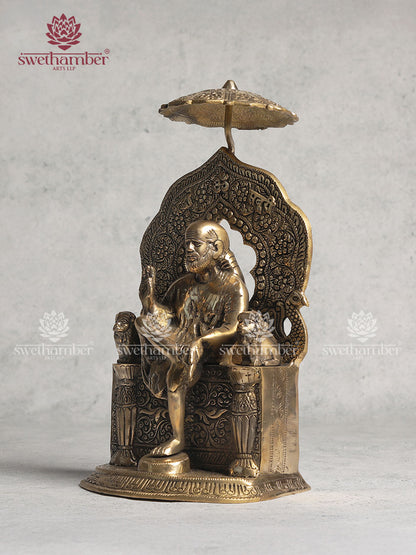 Brass Sai Baba Statue For Home Pooja & Home Décor