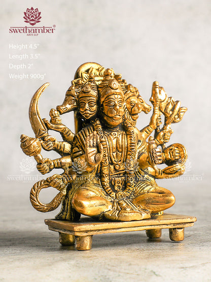 Panchmukhi Hanuman Brass