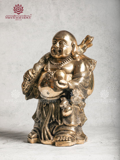 Happy Man Brass Figurine
