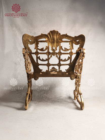 Premium Brass Decorative Chair