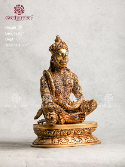 Brass Lord Hanuman Statue