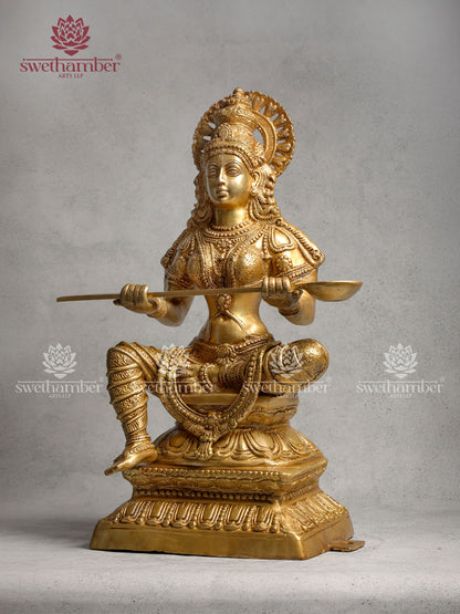 Brass Large Annapurna Devi Idol