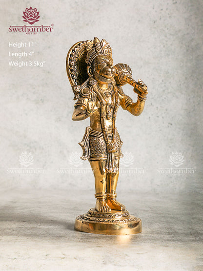 Antique Brass Hanuman Statue