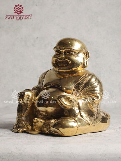 Happy Man Brass Figurine