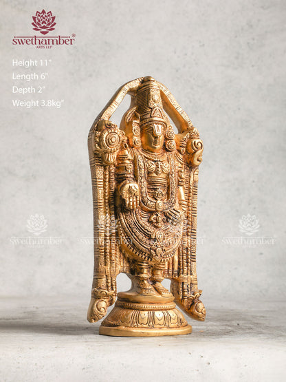 Brass Balaji With Intricate Design