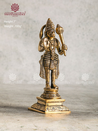Brass Hanuman Idol For Worship
