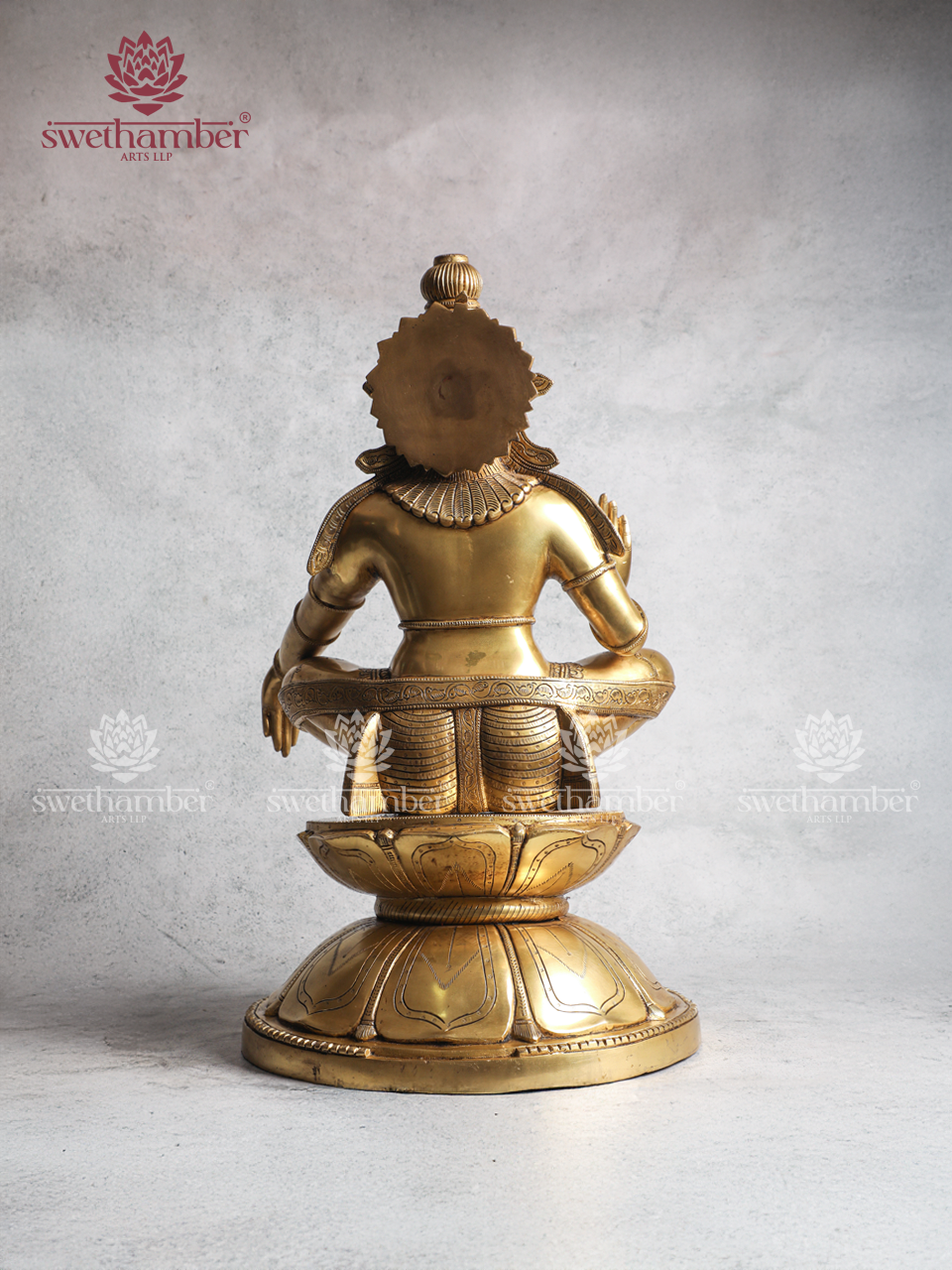 Ayyappa Swamy Brass Idol for Pooja Room & Temple