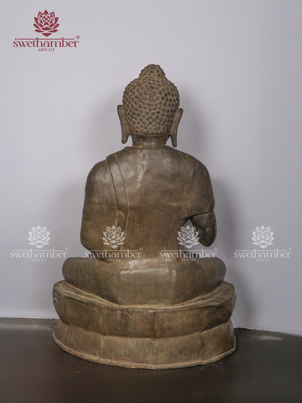 Large Brass Sitting Buddha Statue – Traditional Art
