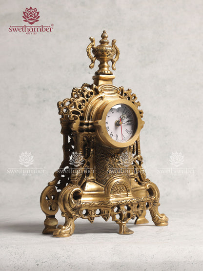 Brass Vintage Antique Table Clock