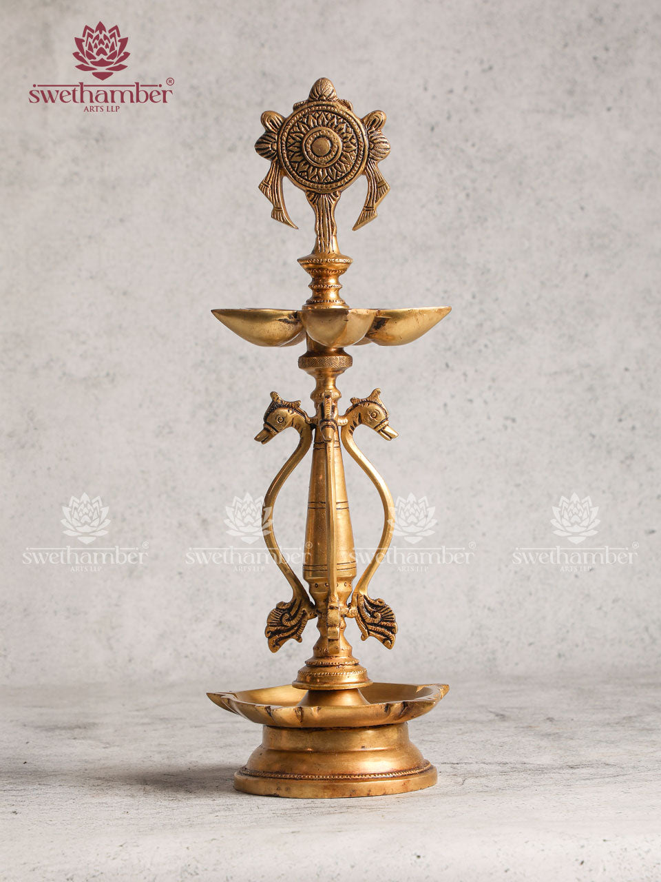 Golden Finish Brass Table Lamp