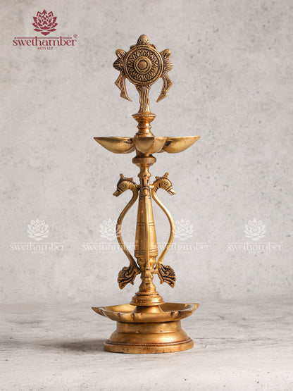 Golden Finish Brass Table Lamp