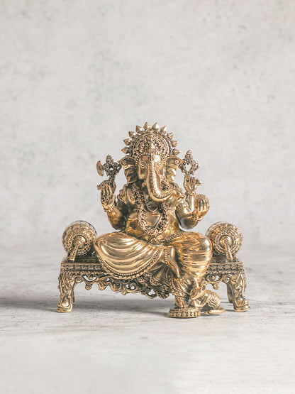 Handmade Small Brass Ganesha