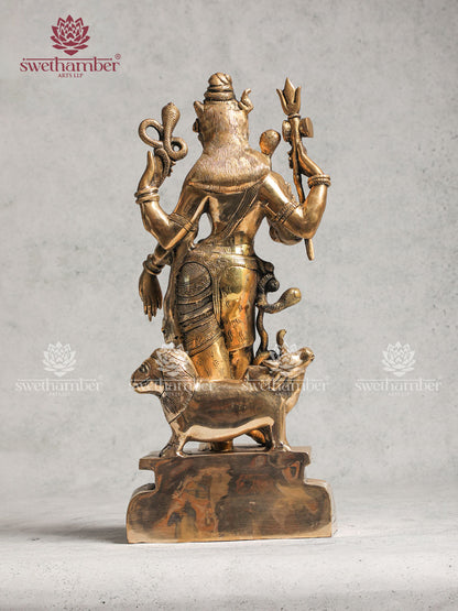 Brass Ardhanarishvara Idol