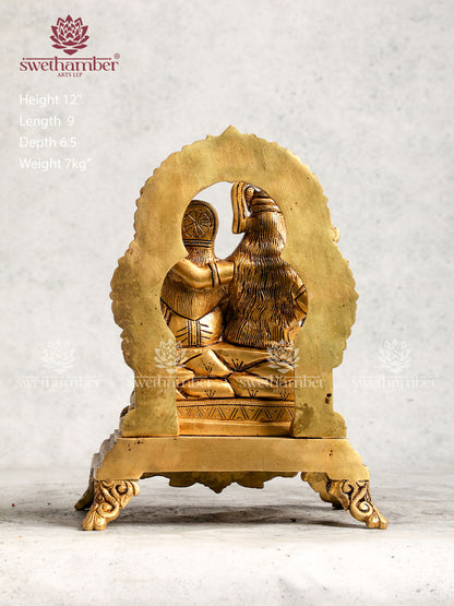 Brass Shiva Family For Pooja Room , Gifts & Home Décor