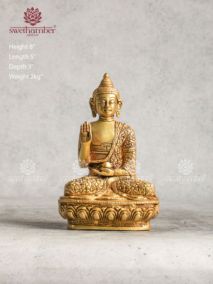 Brass Gautam Buddha idol