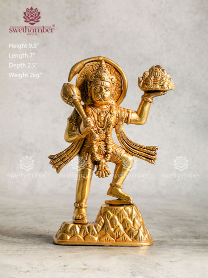 Antique Brass Hanuman Statue