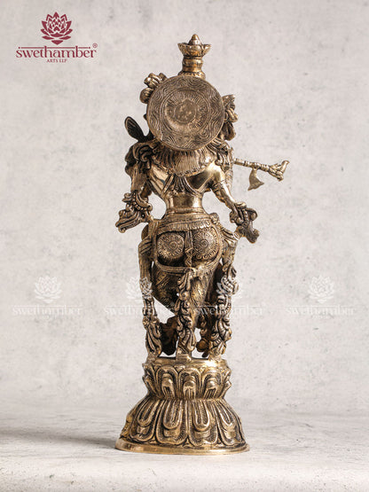 Brass Medium Krishna
