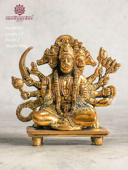 Panchmukhi Hanuman Brass