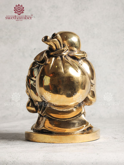 Happy Man Brass Figurine