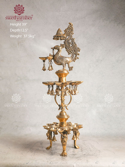 Decorative oil Brass lamp for Pooja Room & Decor