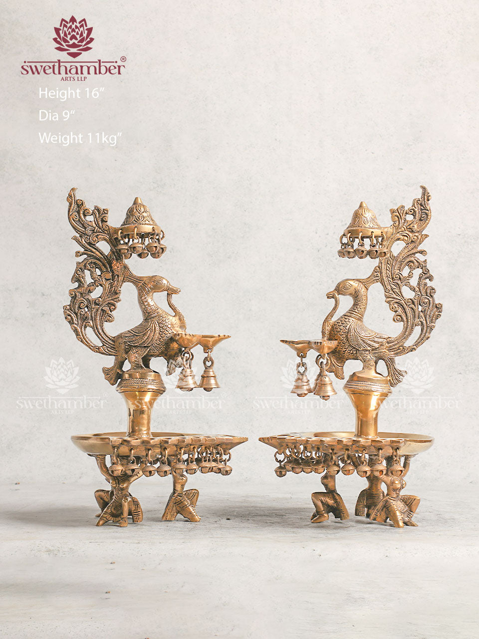 Antique Brass Deepam For Gifts & Festival Oil Lamp