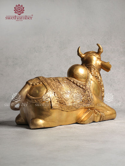 Nandi Bull Brass Statue
