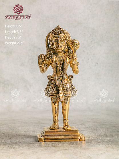 Antique Brass Hanuman Statue