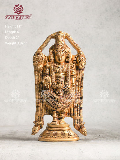 Brass Balaji With Intricate Design