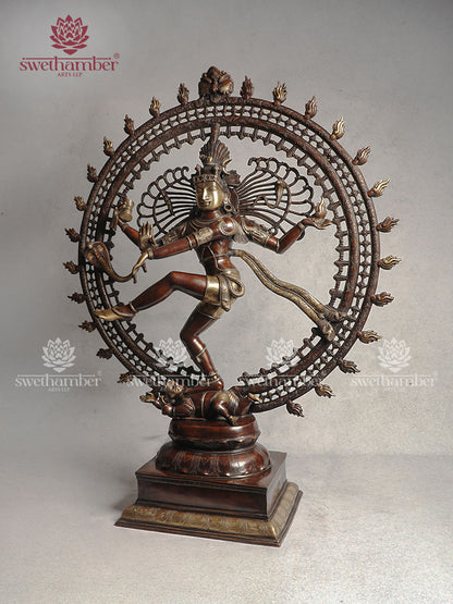 Brass Large Nataraja Antique Idol