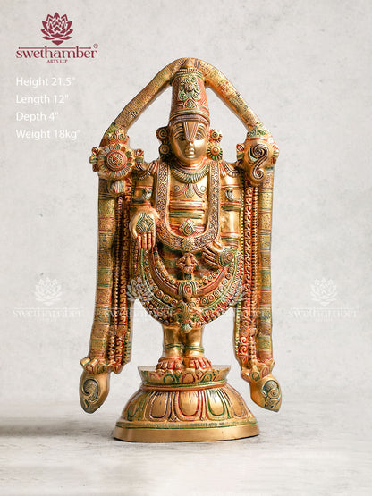 Brass Balaji Statue
