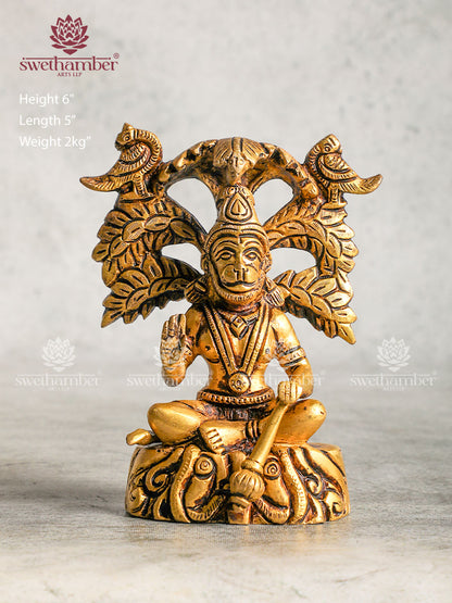 Brass Hanuman Idol For Worship