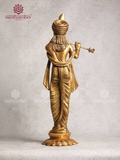 Brass Unique Krishna Idol