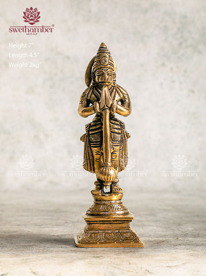 Antique Brass Hanuman statue