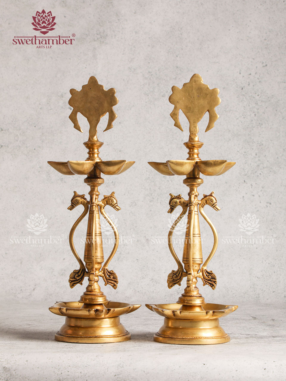 Golden Finish Brass Table Lamp