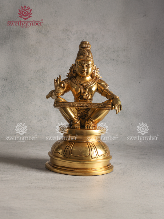 Ayyappa Swamy Brass Statue – Premium Quality Idol