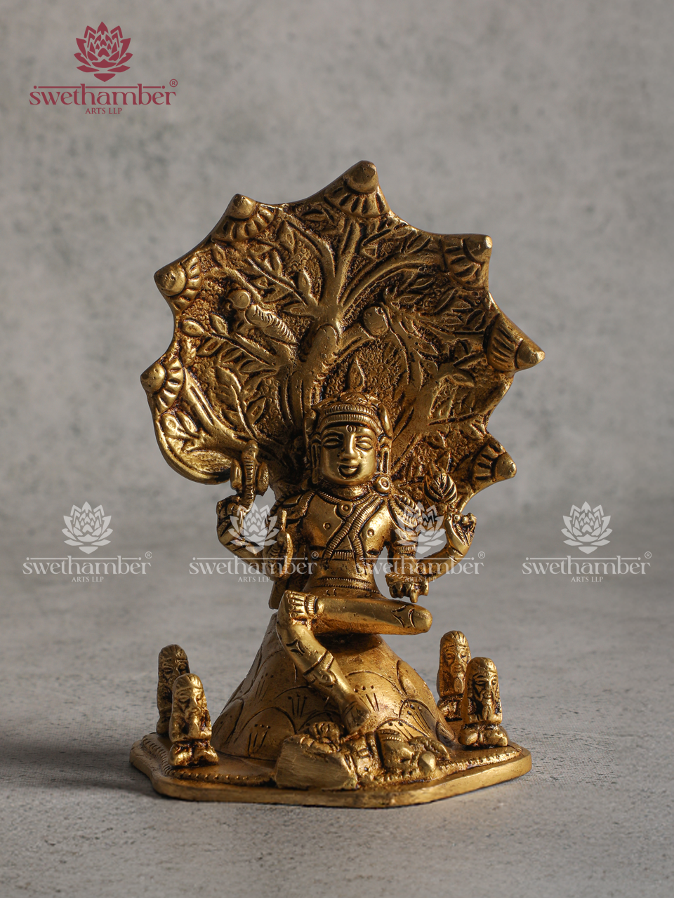 Dakshinamurthy Swamy Brass Statue for Pooja Room