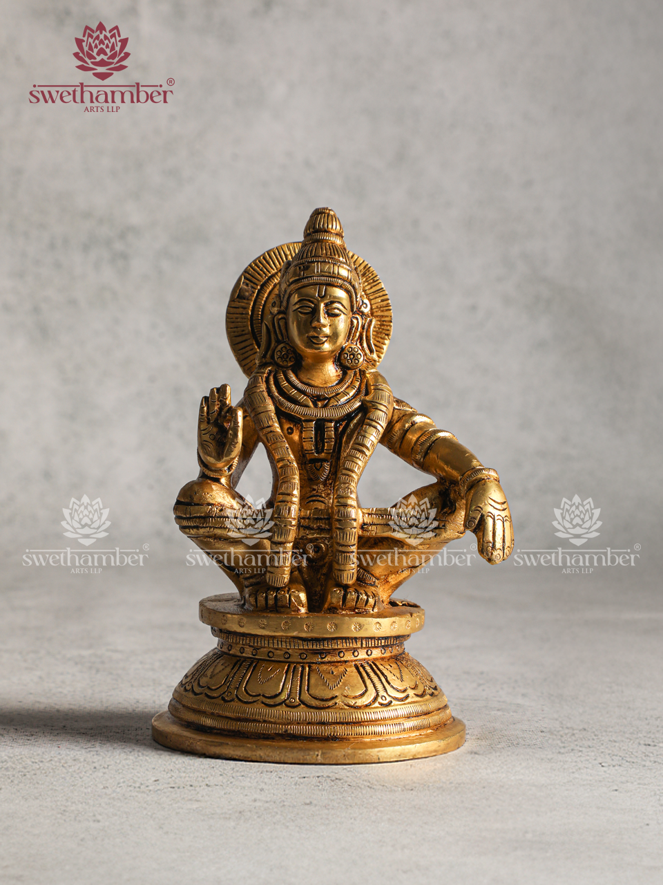 Brass Ayyappa Swamy Statue – Perfect Gift for Devotees