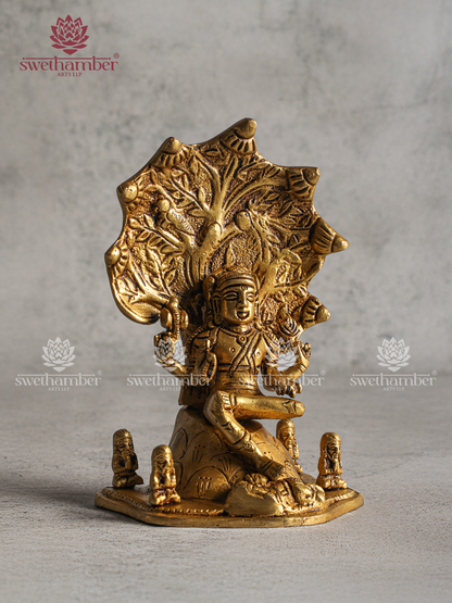 Dakshinamurthy Swamy Brass Statue for Pooja Room