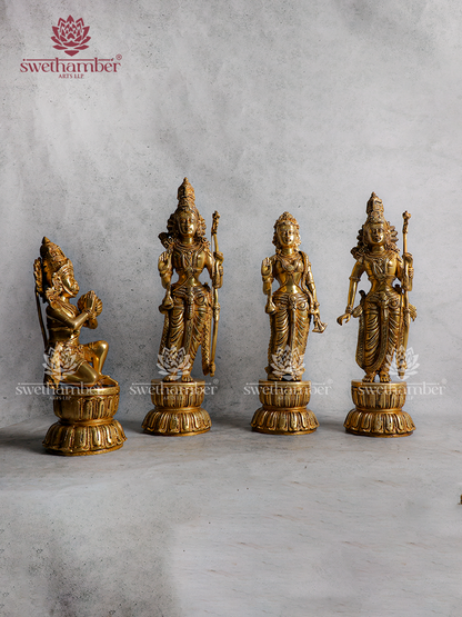 Ramdarbar – Divine Shri Ram, Sita, Lakshman & Hanuman Idol | Spiritual Home Decor