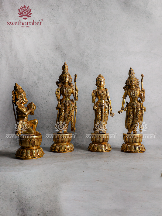Ramdarbar – Divine Shri Ram, Sita, Lakshman & Hanuman Idol | Spiritual Home Decor