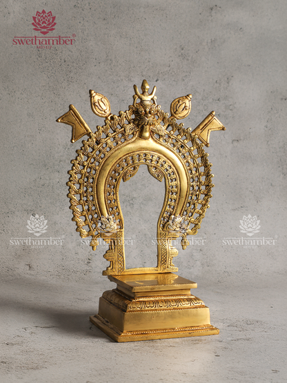 Premium Brass Prabhavali Pita – Pooja Mandap Stand