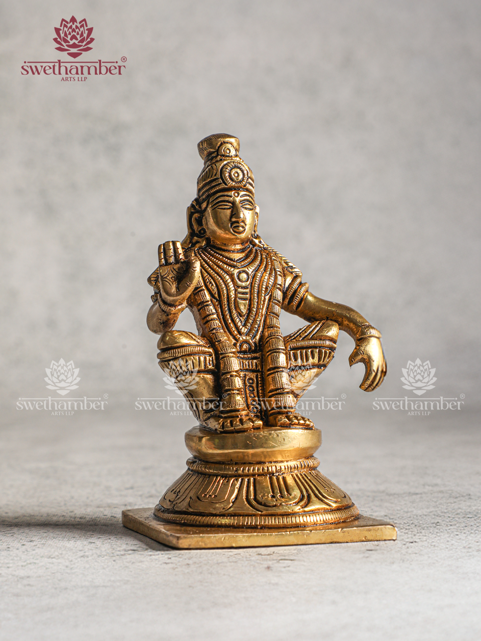 Brass Sabarimala Ayyappa Swamy Statue