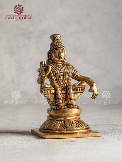 Brass Sabarimala Ayyappa Swamy Statue