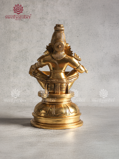 Ayyappa Swamy Brass Statue – Premium Quality Idol