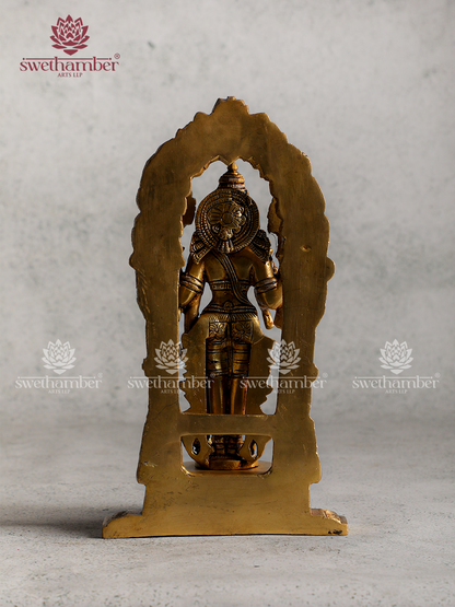 Brass Standing Vishnu Idol | Lord Vishnu Statue for Pooja